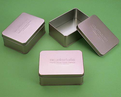 鐵盒彩妝盒 馬口鐵盒 置物盒 長方盒--台灣生產